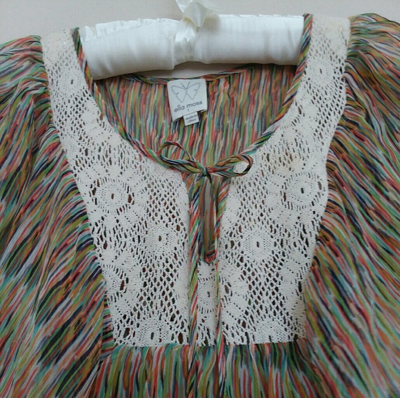 ANTHROPOLOGY- ELLA MOSS  Saks Boho Top/Blouse - Picture 5 of 5